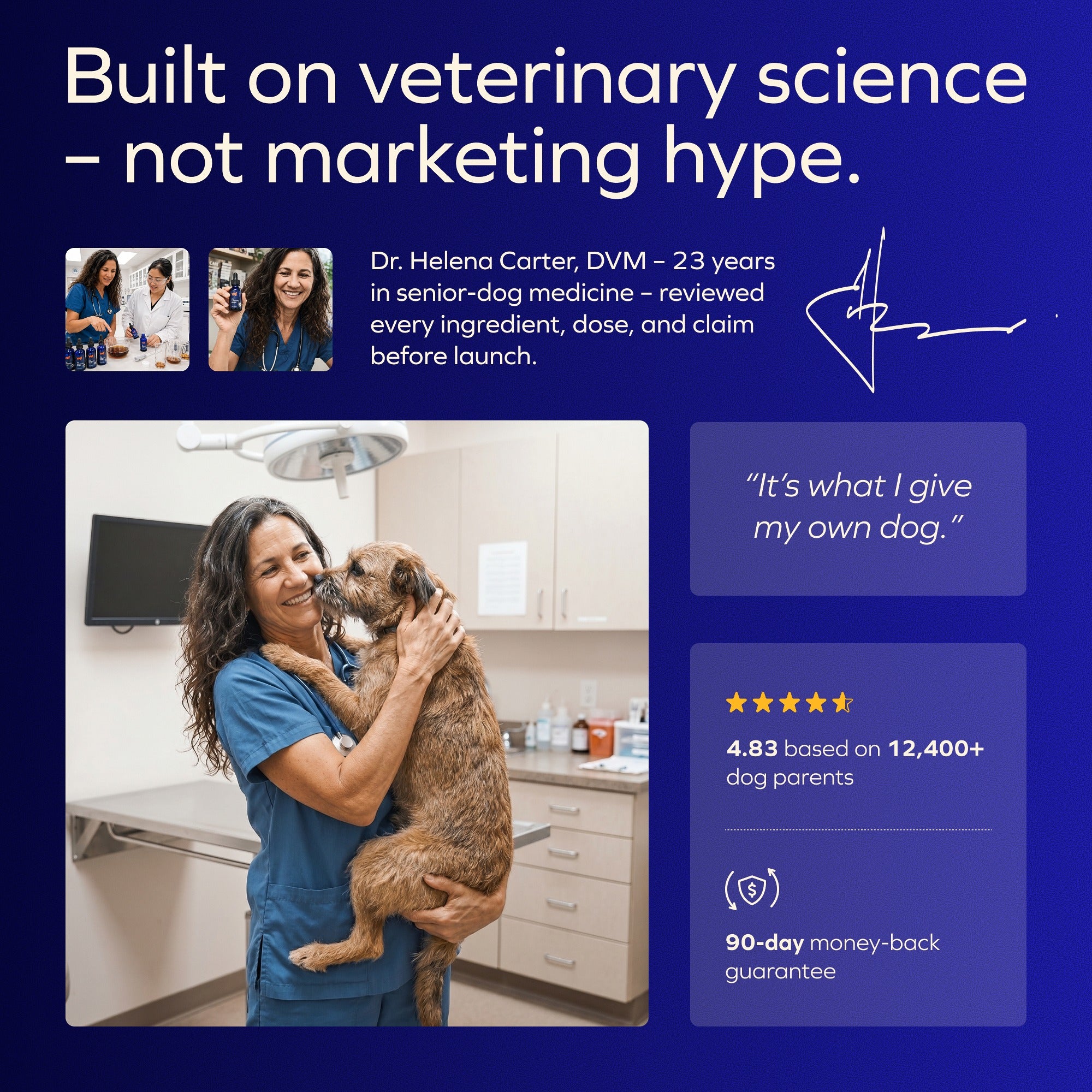 VIVOPET – the complete 4-layer liquid formula for aging dogs
